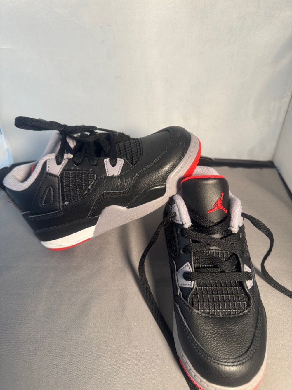 Jordan Kids Black,β Red & Gray Low-Top Sneakers size 9.5